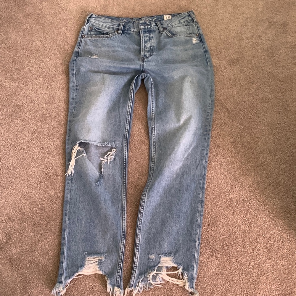 We The Free People regular Mid Rise Jeans